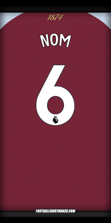 Maillot Aston Villa FC 2025/2026 -  nom - 6
