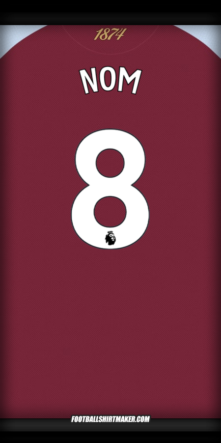 Maillot Aston Villa FC 2025/2026 -  nom - 8