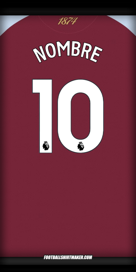 Jersey Aston Villa FC 2025/2026 -  nombre - 10