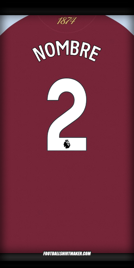 Camiseta Aston Villa FC 2025/2026 -  nombre - 2