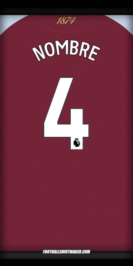 Jersey Aston Villa FC 2025/2026 -  nombre - 4