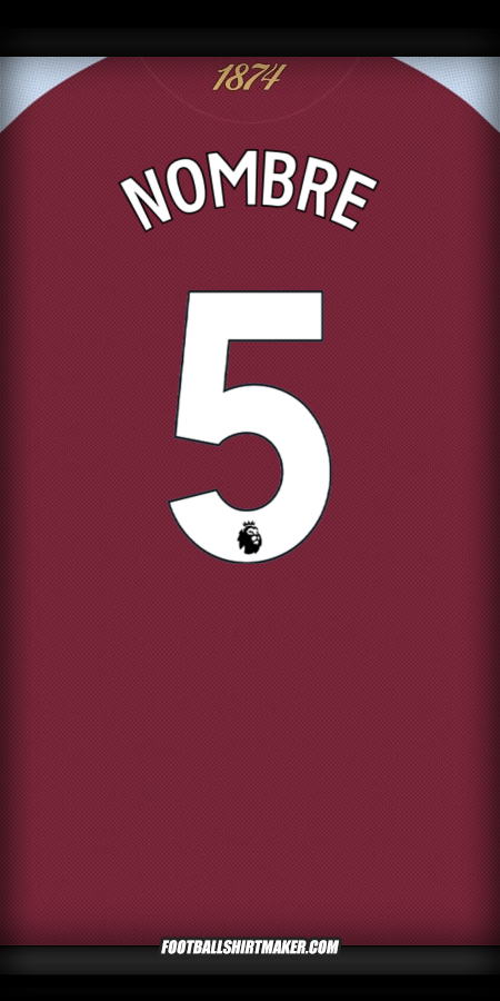 Camiseta Aston Villa FC 2025/2026 -  nombre - 5