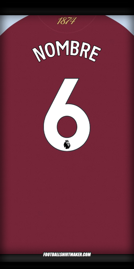 Jersey Aston Villa FC 2025/2026 -  nombre - 6