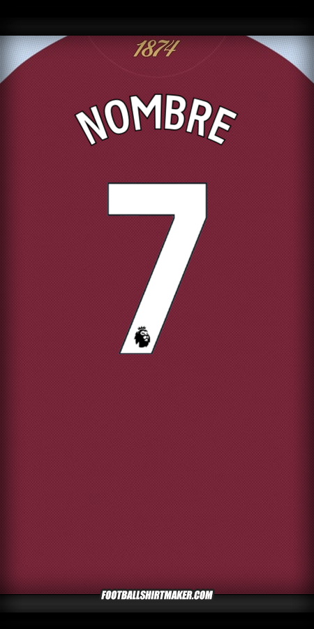 Jersey Aston Villa FC 2025/2026 -  nombre - 7