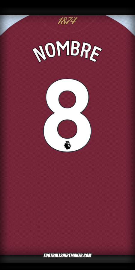 Jersey Aston Villa FC 2025/2026 -  nombre - 8