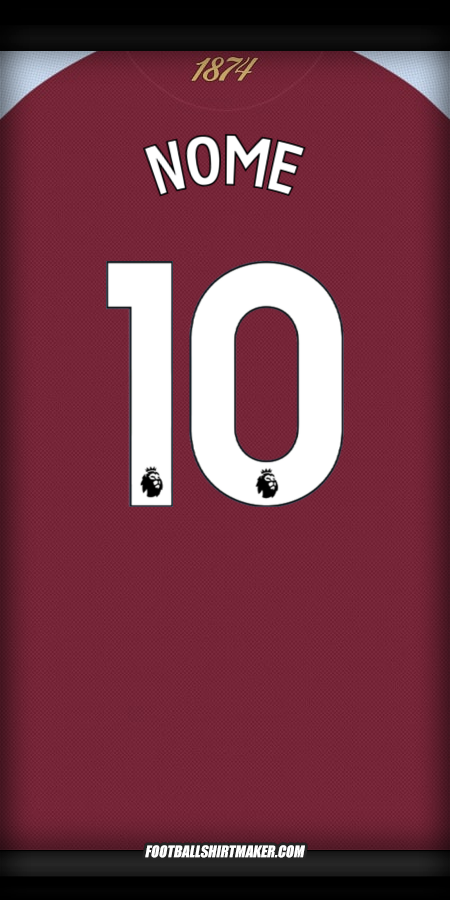 Maglia Aston Villa FC 2025/2026 -  nome - 10