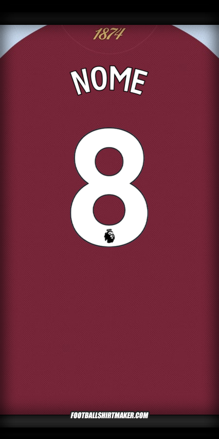 Camisa Aston Villa FC 2025/2026 -  nome - 8