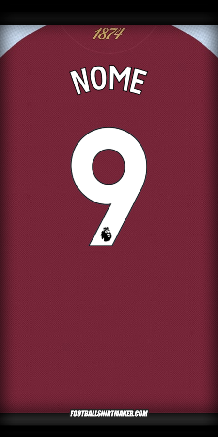 Camisa Aston Villa FC 2025/2026 -  nome - 9