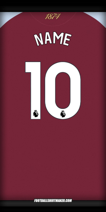Trikot Aston Villa FC 2025/2026 -  name - 10