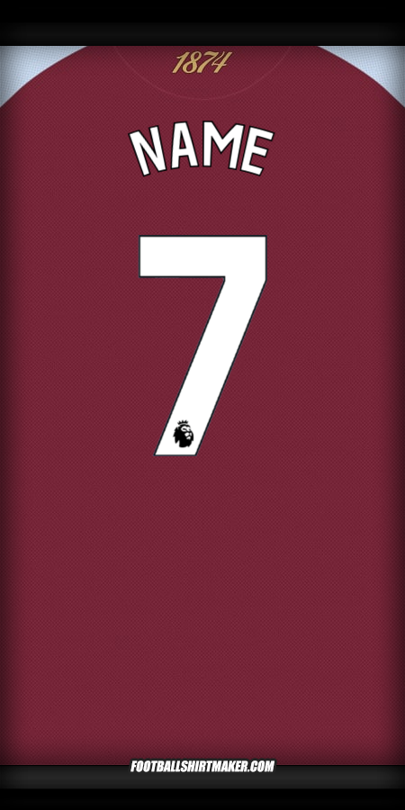 Jersey Aston Villa FC 2025/2026 -  name - 7