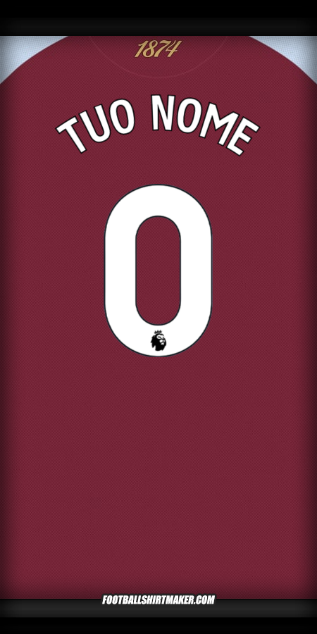 Maglia Aston Villa FC 2025/2026 -  tuo nome - 0