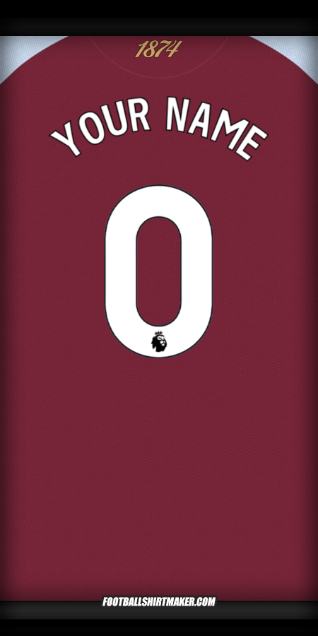 Shirt Aston Villa FC 2025/2026 -  your name - 0