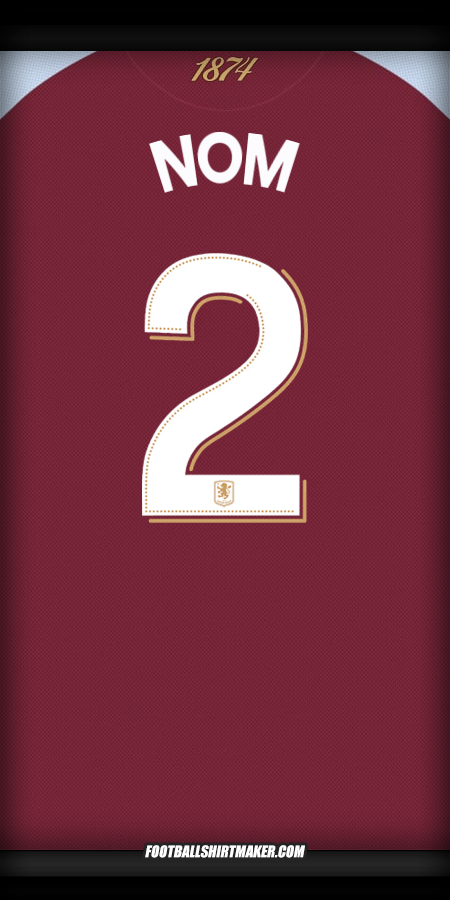 Maillot Aston Villa FC Cup 2025/2026 -  nom - 2