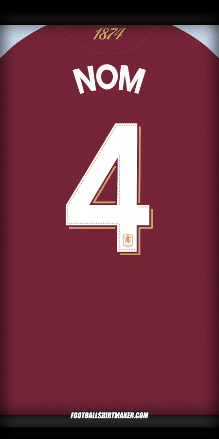 Maillot Aston Villa FC Cup 2025/2026 -  nom - 4