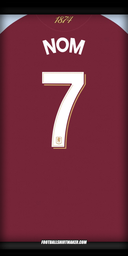 Maillot Aston Villa FC Cup 2025/2026 -  nom - 7