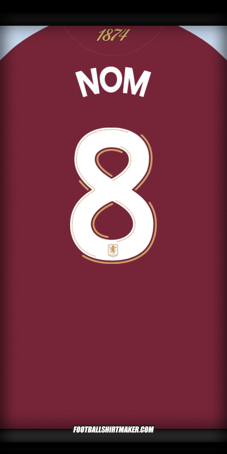 Maillot Aston Villa FC Cup 2025/2026 -  nom - 8