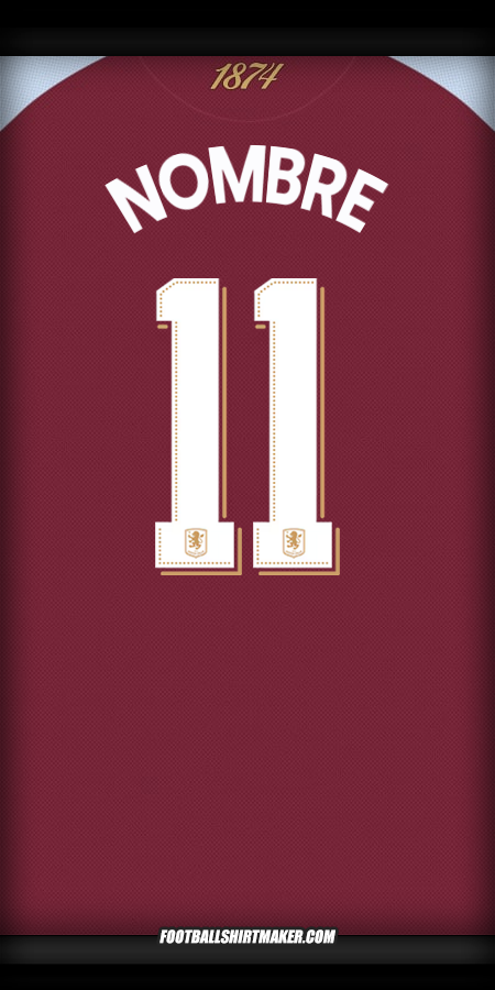 Jersey Aston Villa FC Cup 2025/2026 -  nombre - 11