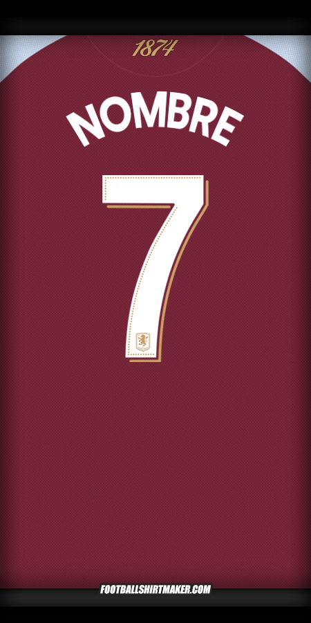 Jersey Aston Villa FC Cup 2025/2026 -  nombre - 7