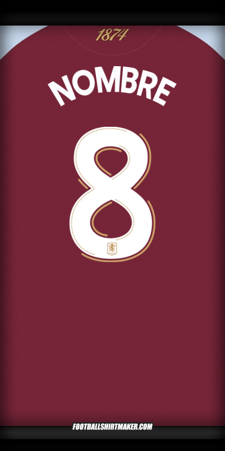 Jersey Aston Villa FC Cup 2025/2026 -  nombre - 8