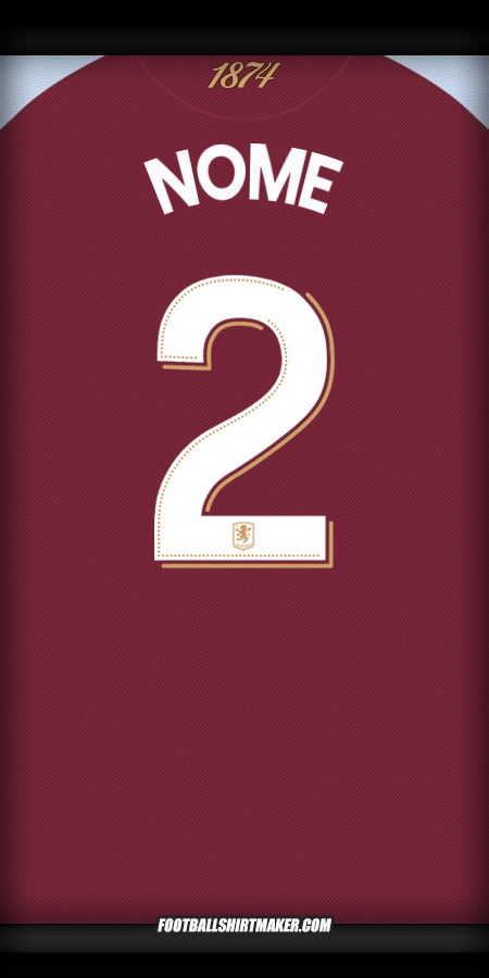 Maglia Aston Villa FC Cup 2025/2026 -  nome - 2