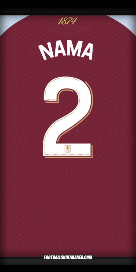 Jersey Aston Villa FC Cup 2025/2026 -  nama - 2