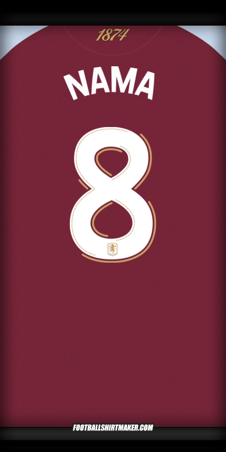 Jersey Aston Villa FC Cup 2025/2026 -  nama - 8