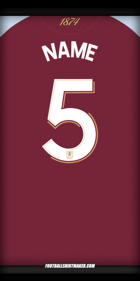 Jersey Aston Villa FC Cup 2025/2026 -  name - 5