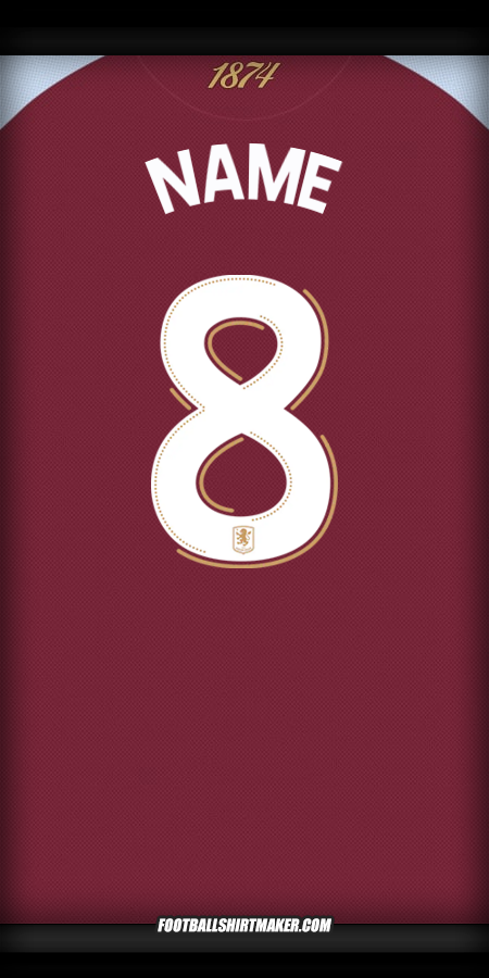Trikot Aston Villa FC Cup 2025/2026 -  name - 8
