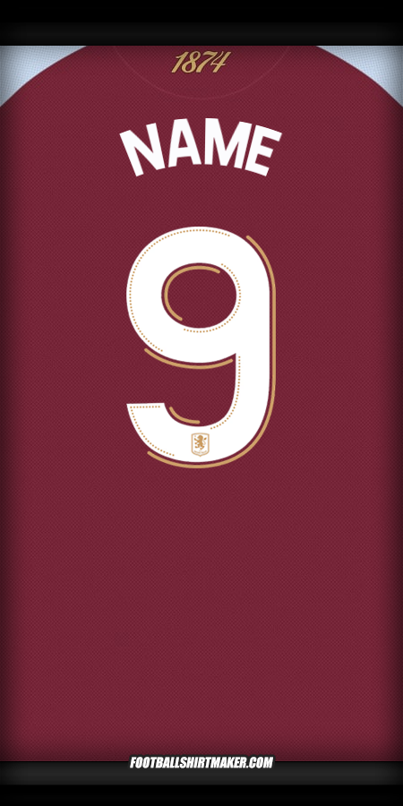 Jersey Aston Villa FC Cup 2025/2026 -  name - 9