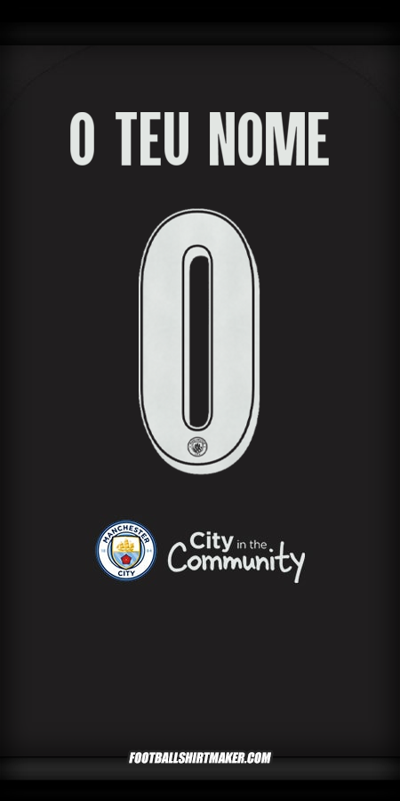 Camisola Manchester City Cup 2025/2026 II -  o teu nome - 0