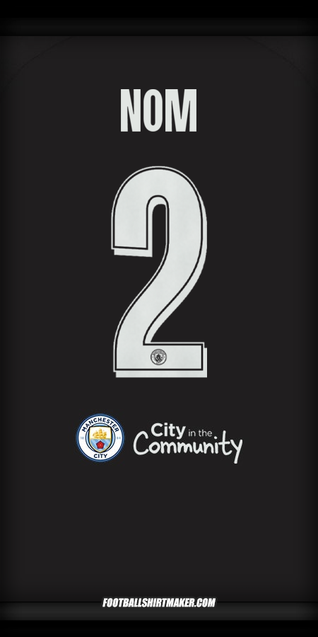 Maillot Manchester City Cup 2025/2026 Extérieur -  nom - 2