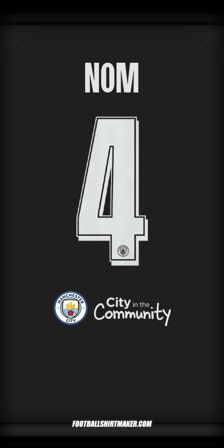 Maillot Manchester City Cup 2025/2026 Extérieur -  nom - 4