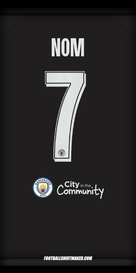 Maillot Manchester City Cup 2025/2026 Extérieur -  nom - 7