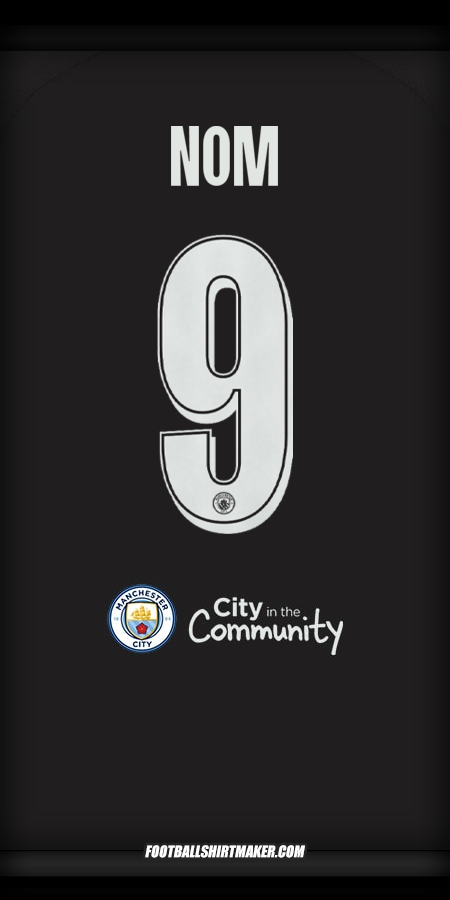 Maillot Manchester City Cup 2025/2026 Extérieur -  nom - 9