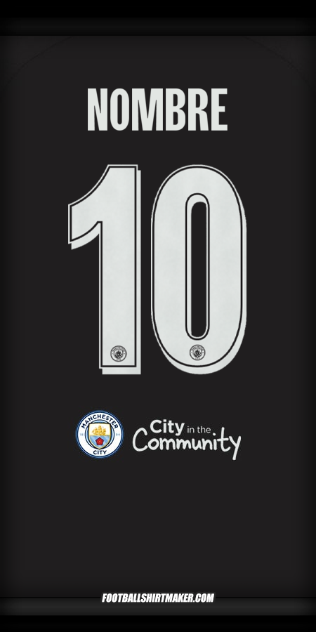 Jersey Manchester City Cup 2025/2026 Visita -  nombre - 10