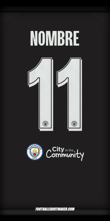 Jersey Manchester City Cup 2025/2026 Visita -  nombre - 11