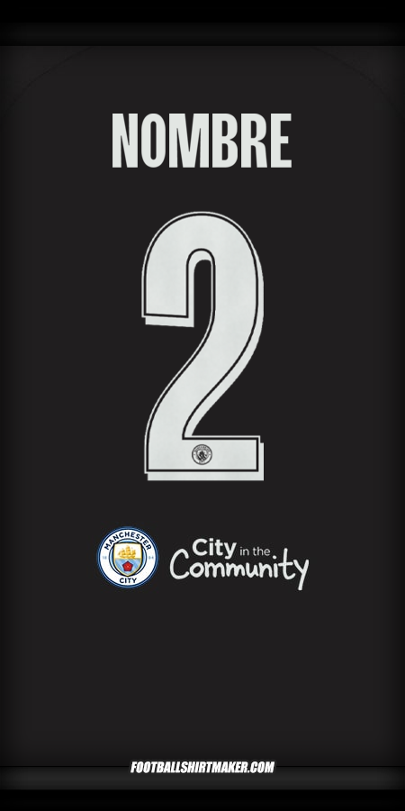 Jersey Manchester City Cup 2025/2026 Visita -  nombre - 2