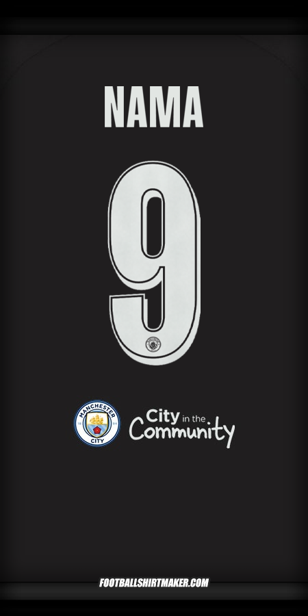 Jersey Manchester City Cup 2025/2026 Alternatif -  nama - 9