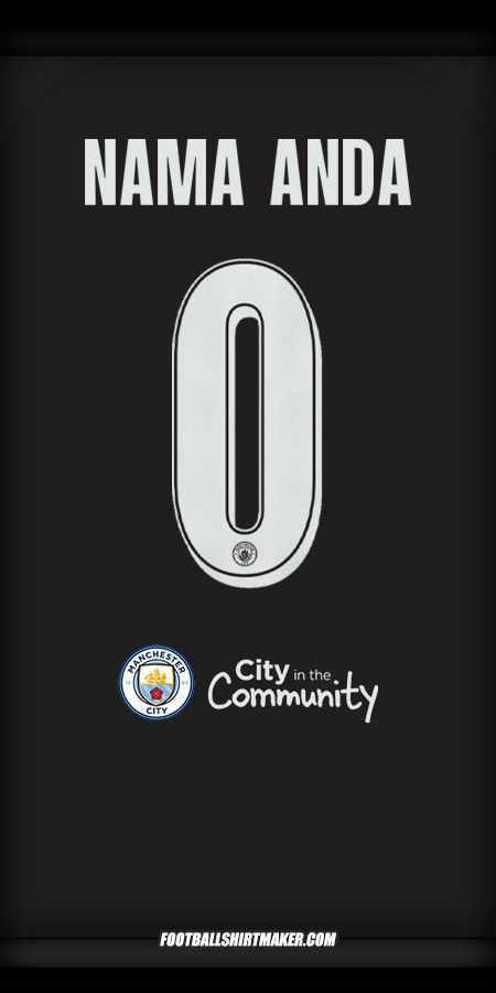 Jersey Manchester City Cup 2025/2026 II -  nama anda - 0