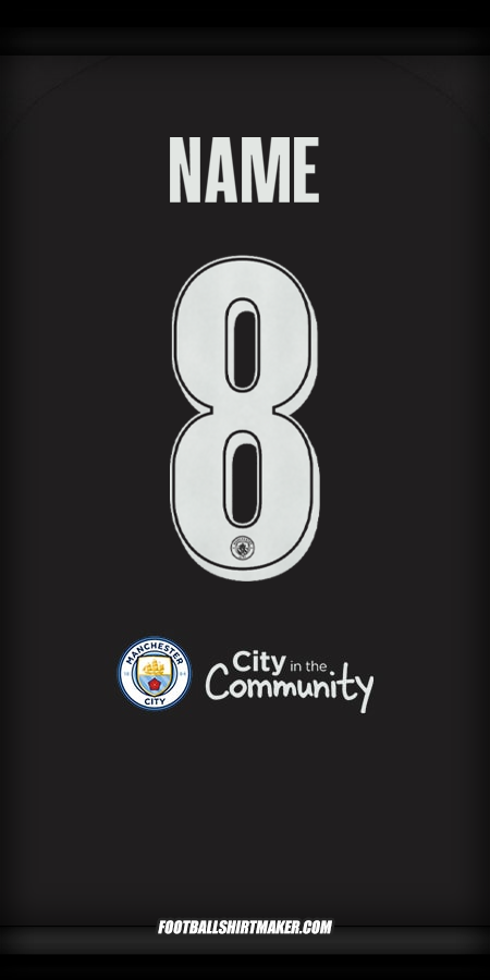 Trikot Manchester City Cup 2025/2026 Auswärts -  name - 8