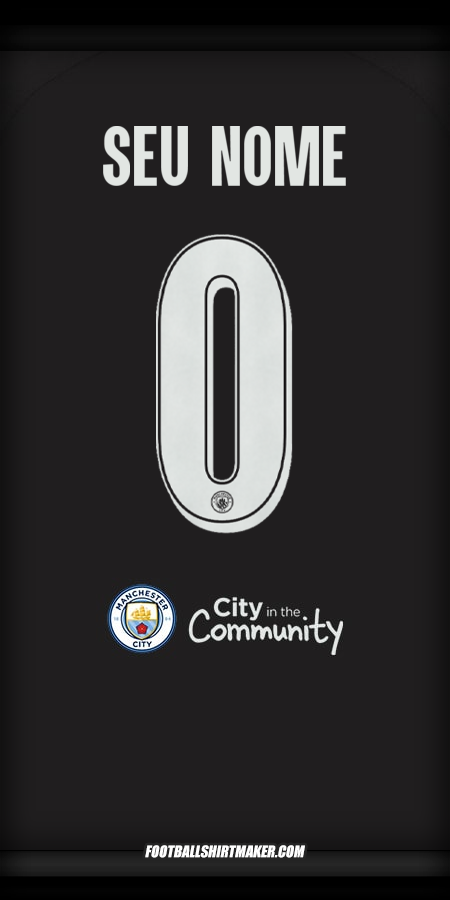 Camisa Manchester City Cup 2025/2026 II -  seu nome - 0