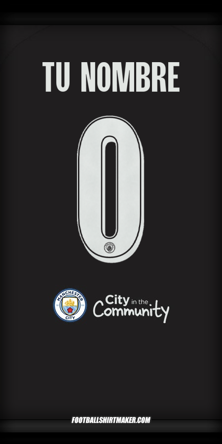 Jersey Manchester City Cup 2025/2026 II -  tu nombre - 0