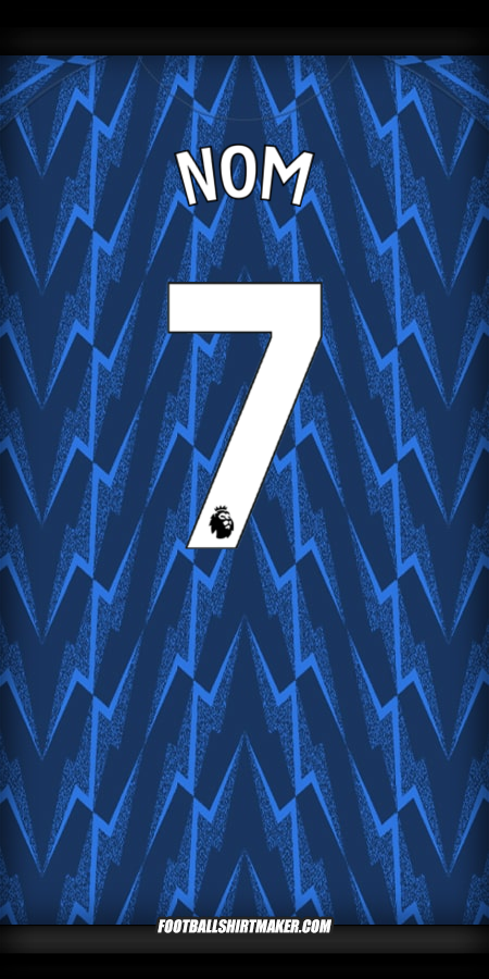 Maillot Arsenal 2025/2026 Extérieur -  nom - 7