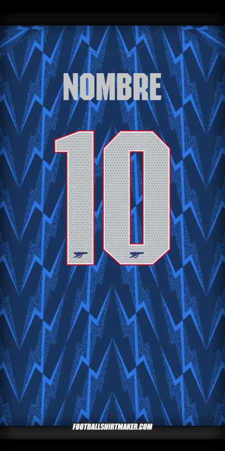 Jersey Arsenal Cup 2025/2026 Visita -  nombre - 10
