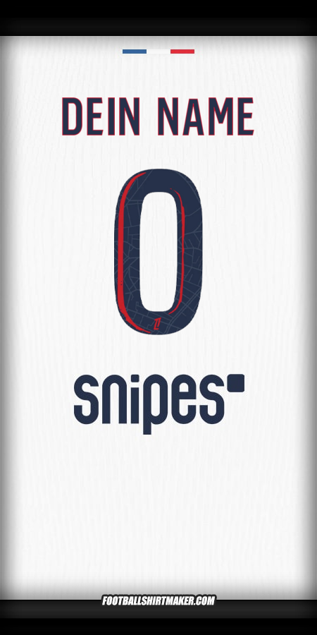 Trikot Paris Saint Germain 2025/2026 Auswärts -  dein name - 0