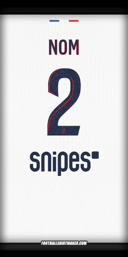Maillot Paris Saint Germain 2025/2026 Extérieur -  nom - 2
