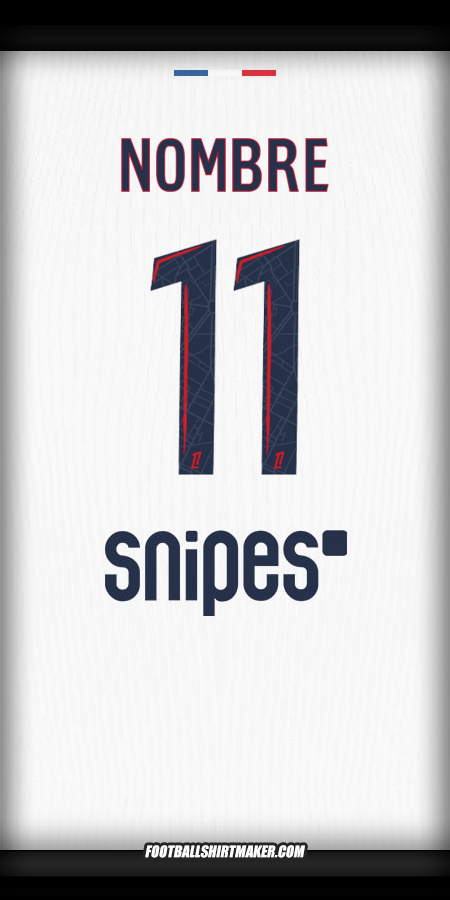 Jersey Paris Saint Germain 2025/2026 Visita -  nombre - 11
