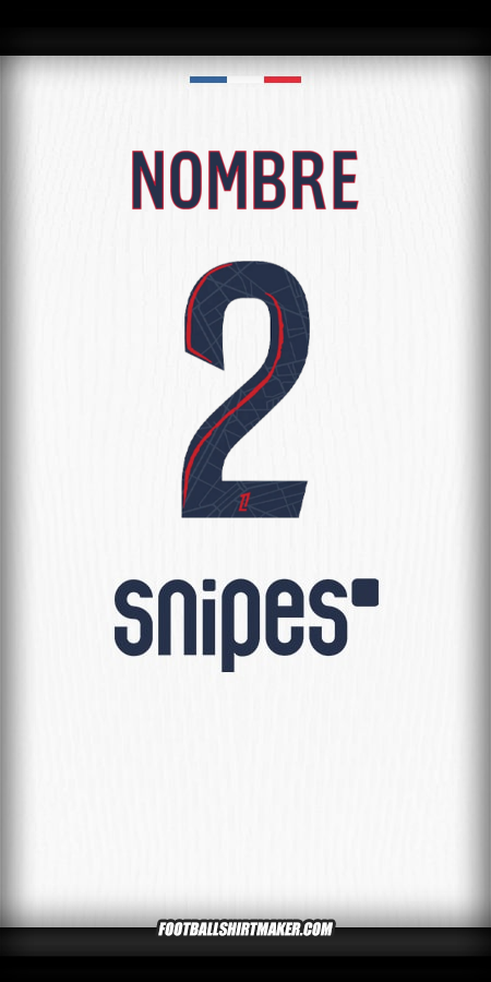 Jersey Paris Saint Germain 2025/2026 Visita -  nombre - 2