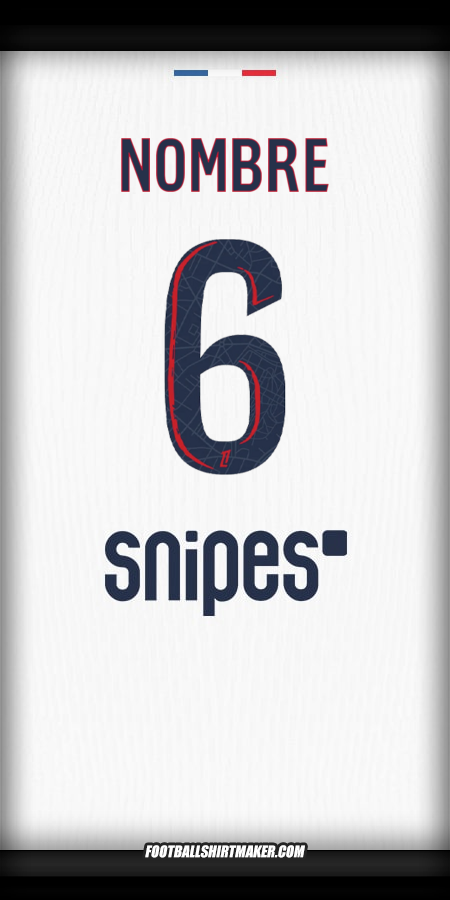 Camiseta Paris Saint Germain 2025/2026 Visita -  nombre - 6