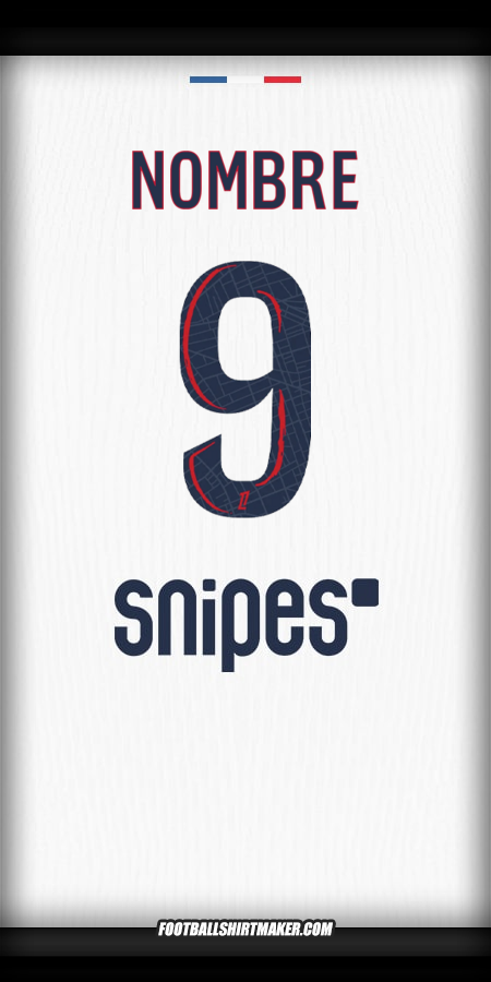 Camiseta Paris Saint Germain 2025/2026 Visita -  nombre - 9